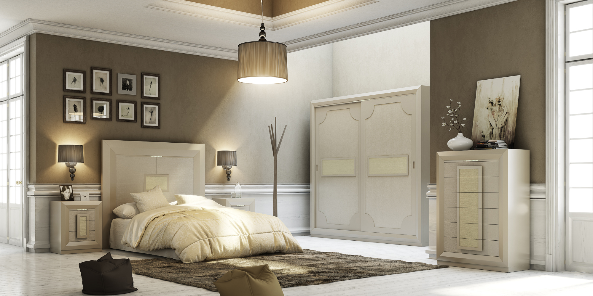 Armario con 2 puertas correderas - The Italian Classic Furniture